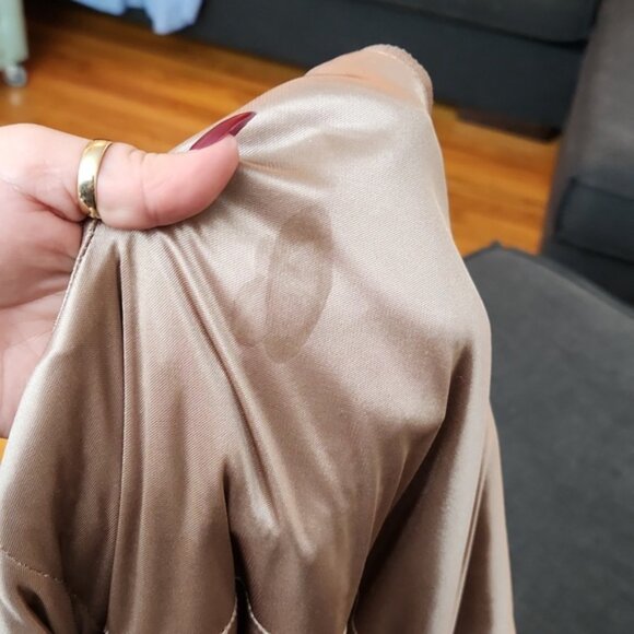 Jenny Yoo "Jules" Rose Gold Sequin Maxi Gown Sz4 - Picture 12 of 13